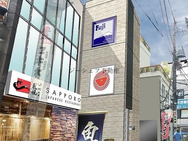 建物外観イメージパース Rootus Ekodaの建物外観イメージパースです